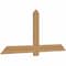 Ekena Millwork Eugene Smooth Timber Gable Bracket, Western Red Cedar, 72"W x 33"H x 1 1/2"D x 5 1/2"F, 11/12 Pitch GBW072X33X0206EUG00SWR - alternate 4